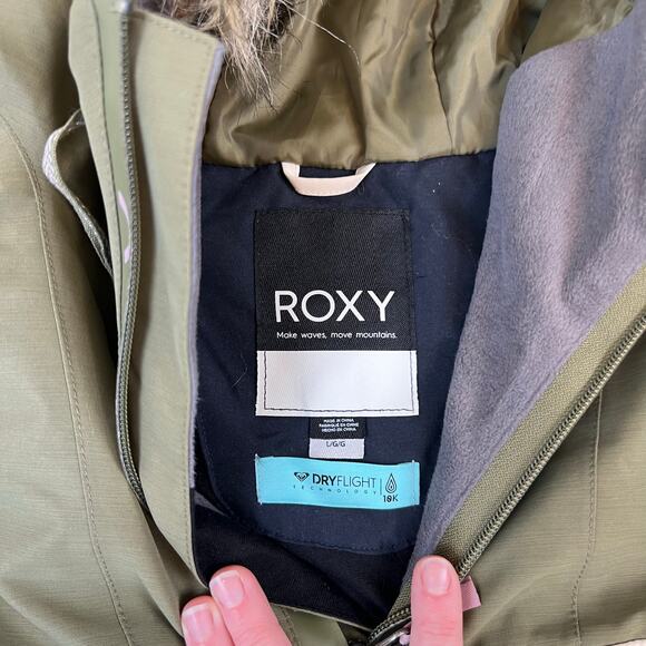 ROXY Women's Waterproof Insulated Shelter Snow Snow Sports Winter Jacket (Sz L) - Picture 4 of 13